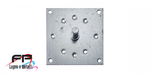 Supporto 100x100 con fori perno 12